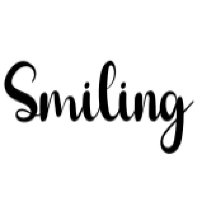 Smiling Font Preview