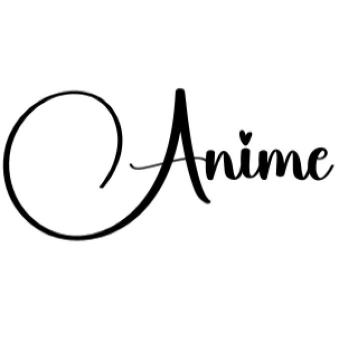 Anime Font Preview