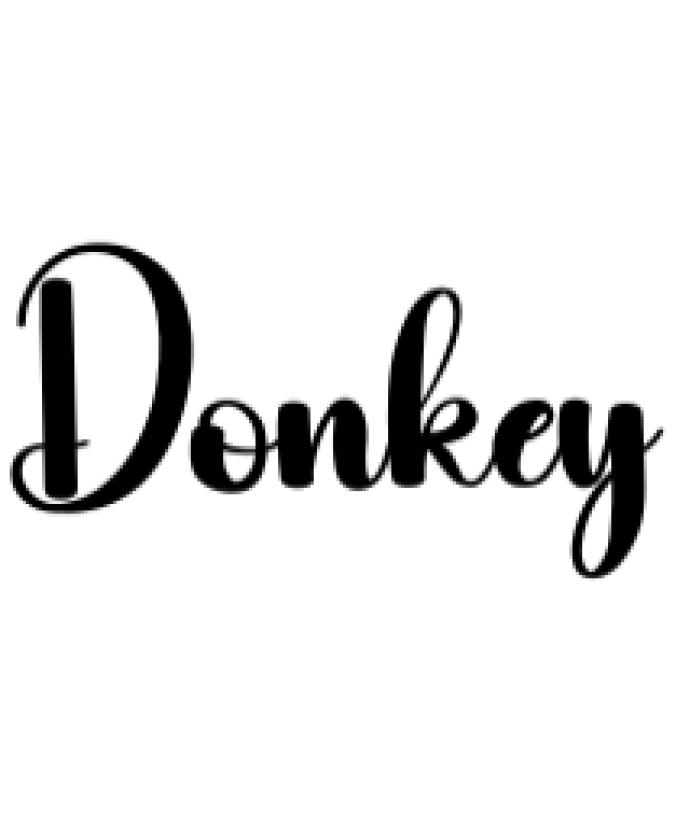 Donkey Font Preview