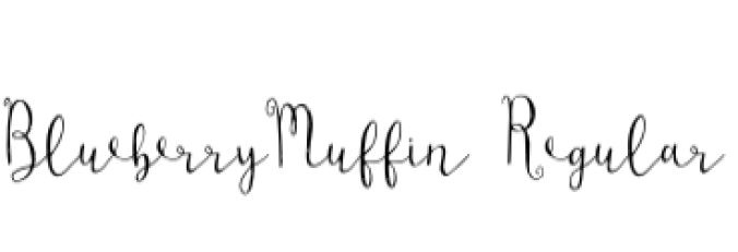 Blueberry Muffin Font Preview