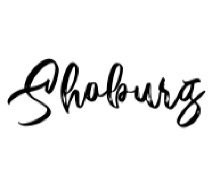 Shoburg Font Preview