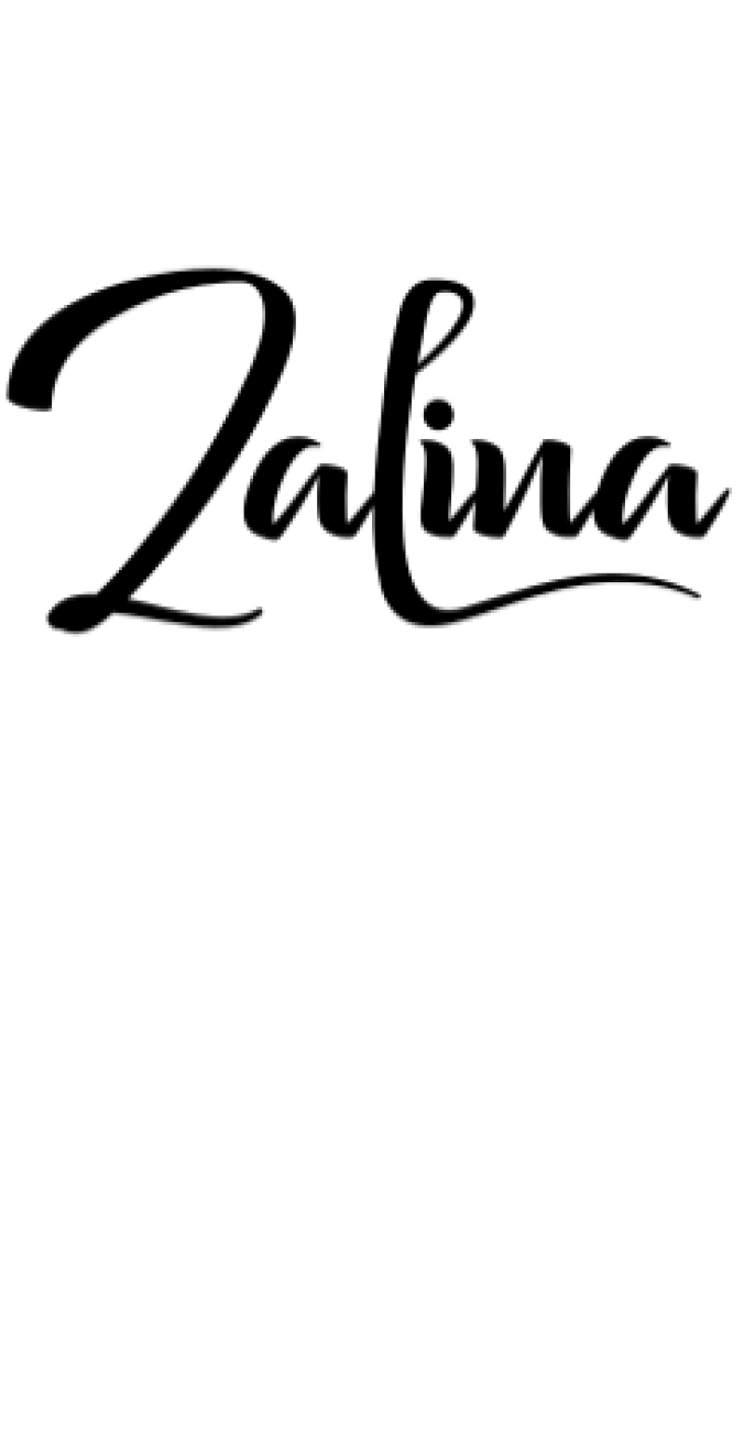 Zalina Font Preview