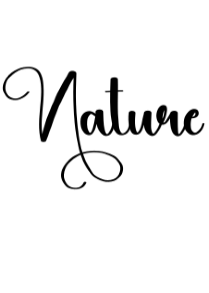 Nature Font Preview