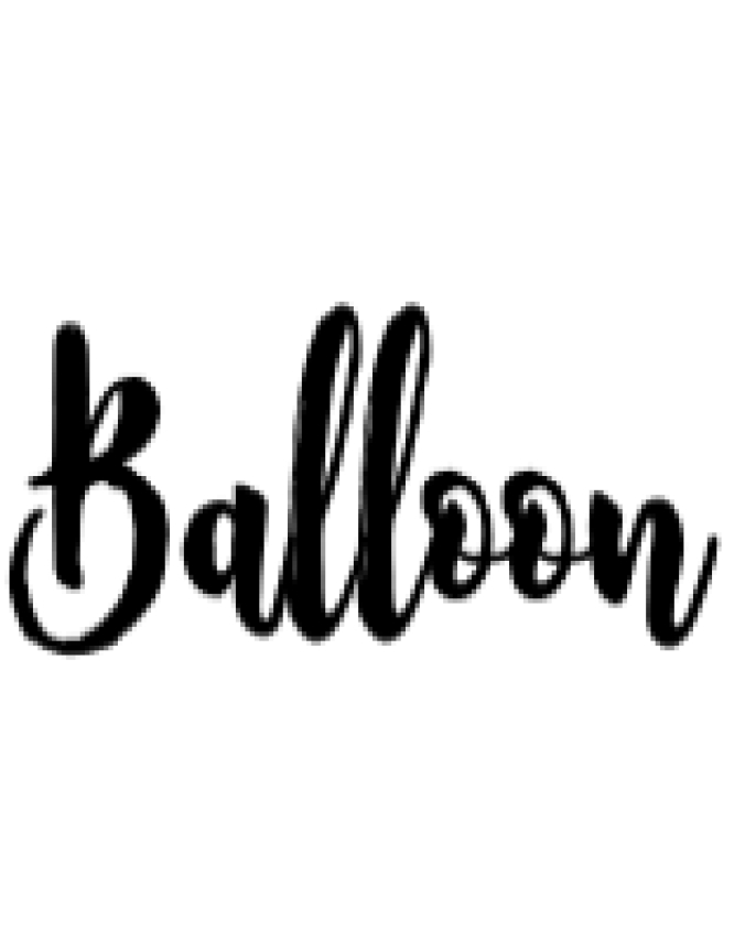 Balloon Font Preview