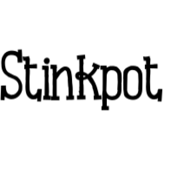 Stinkpot Font Preview