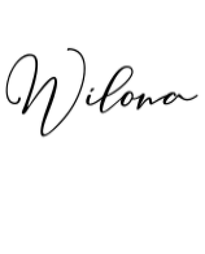 Wilona Font Preview