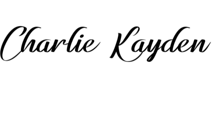 Charlie Kayden Font Preview