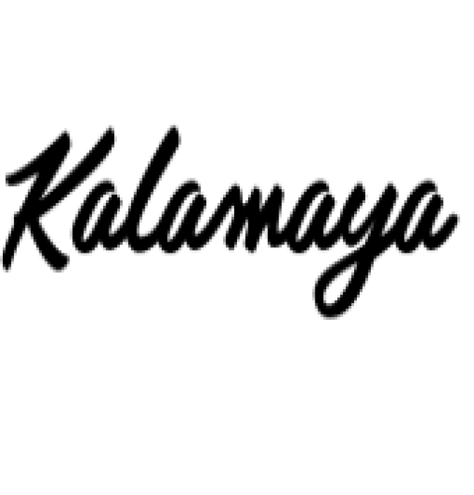 Kalamaya Font Preview