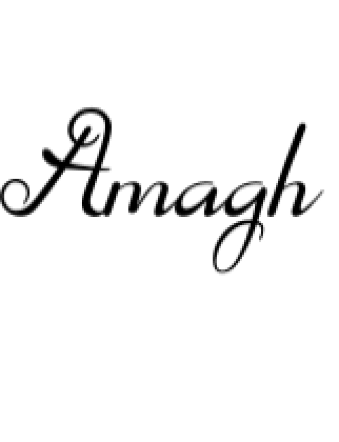 Amagh Font Preview