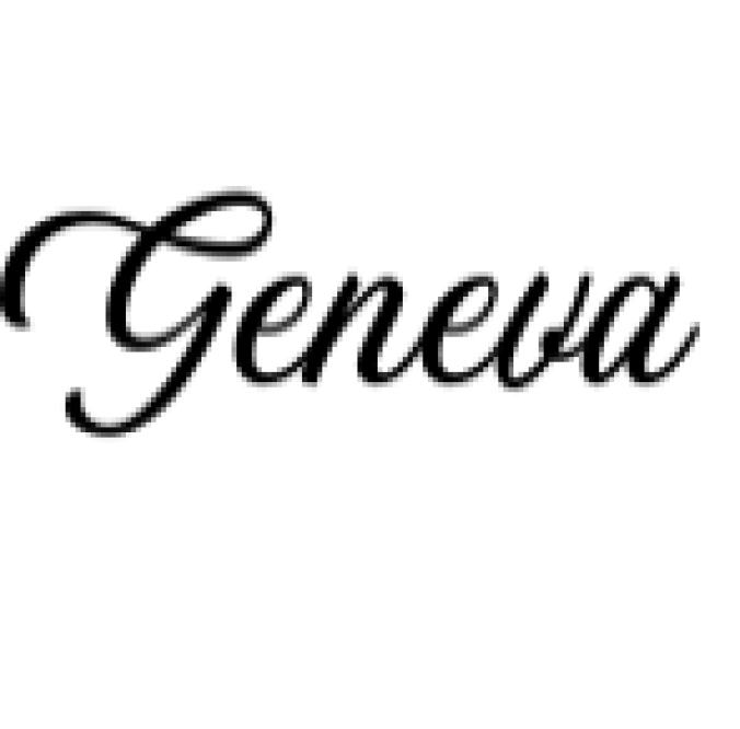 Geneva Font Preview
