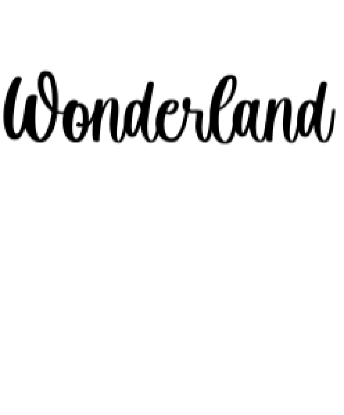 Wonderland Font Preview