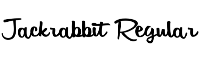 Jackrabbit Font Preview