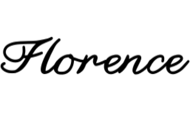 Florence Font Preview