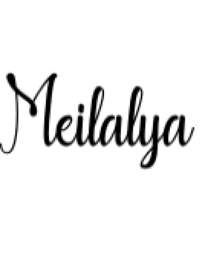 Meilalya Font Preview