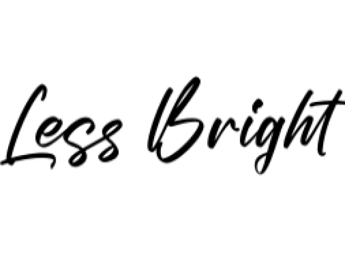 Less Bright Font Preview