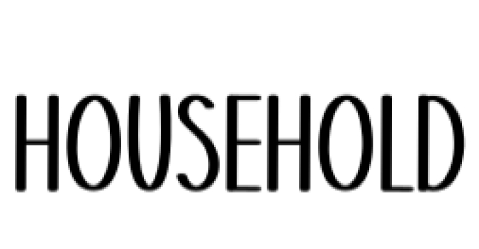 Household Font Preview