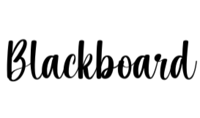 Blackboard Font Preview