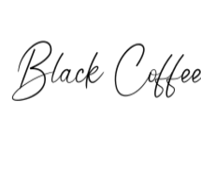Black Coffee Font Preview