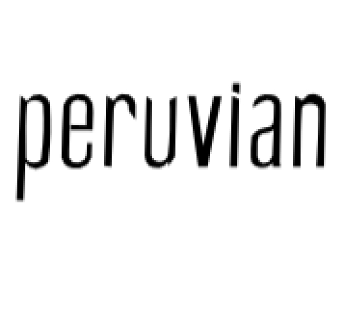 Peruvian Font Preview