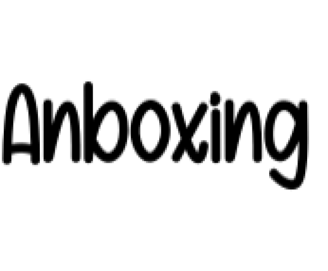 Anboxing Font Preview