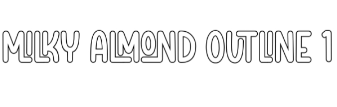Milky Almond Font Preview