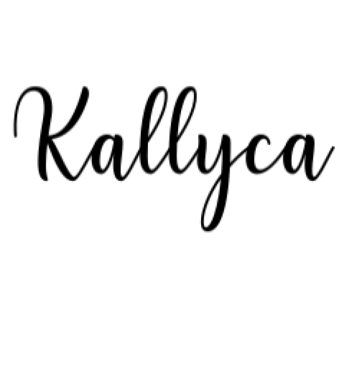 Kallyca Font Preview