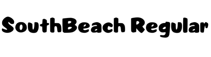 South Beach Font Preview