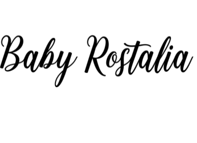 Baby Rostalia Font Preview