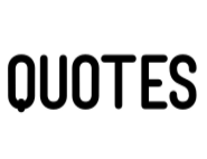 Quotes Font Preview