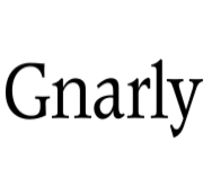 Gnarly Font Preview