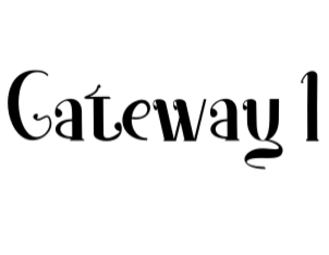 Gateway Font Preview