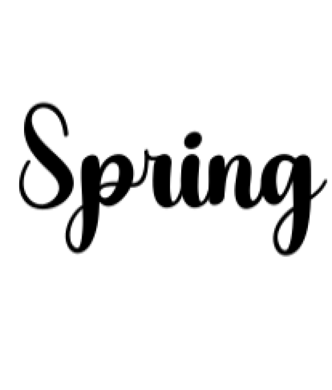 Spring Font Preview