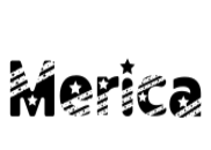 Merica Font Preview