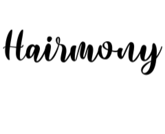 Hairmony Font Preview
