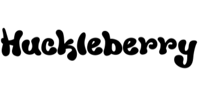 Huckleberry Font Preview