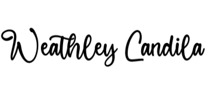 Weathley Candila Font Preview