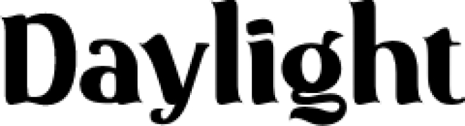 Dayligh Font Preview