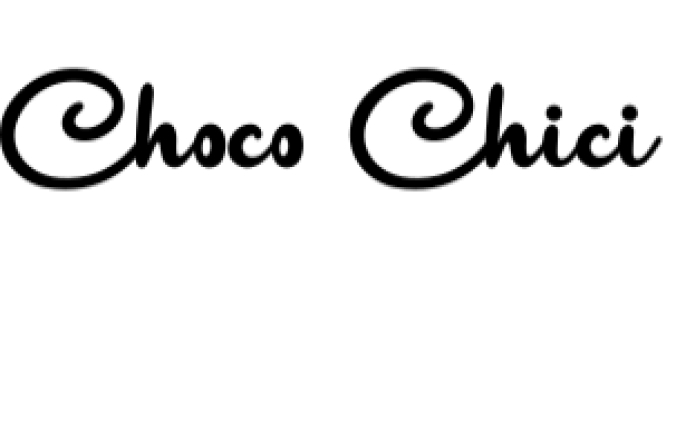 Choco Chici Font Preview