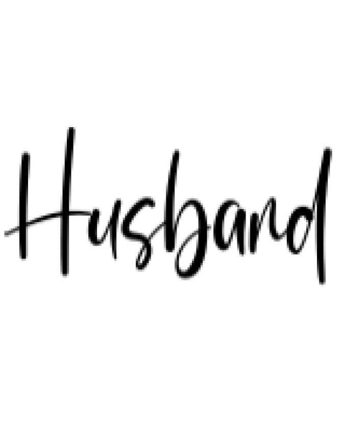 Husband Font Preview