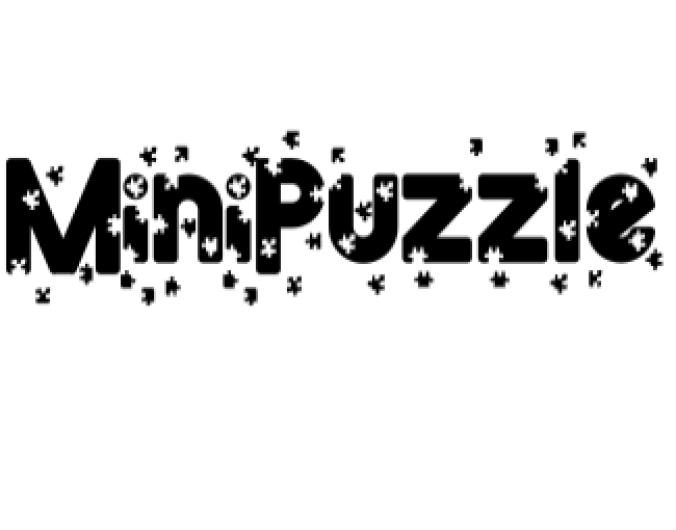 Mini Puzzle Font Preview