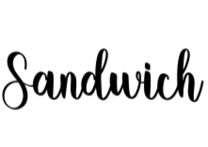 Sandwich Font Preview