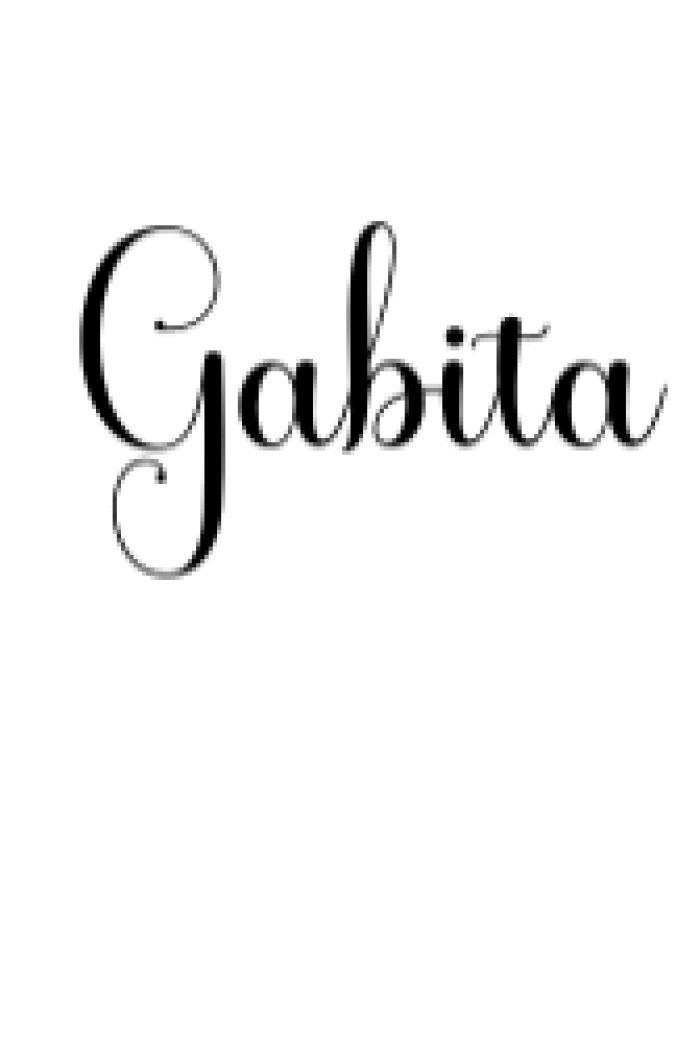 Gabita Font Preview