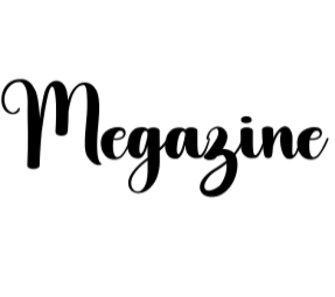 Megazine Font Preview