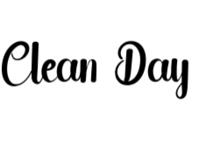 Clean Day Font Preview