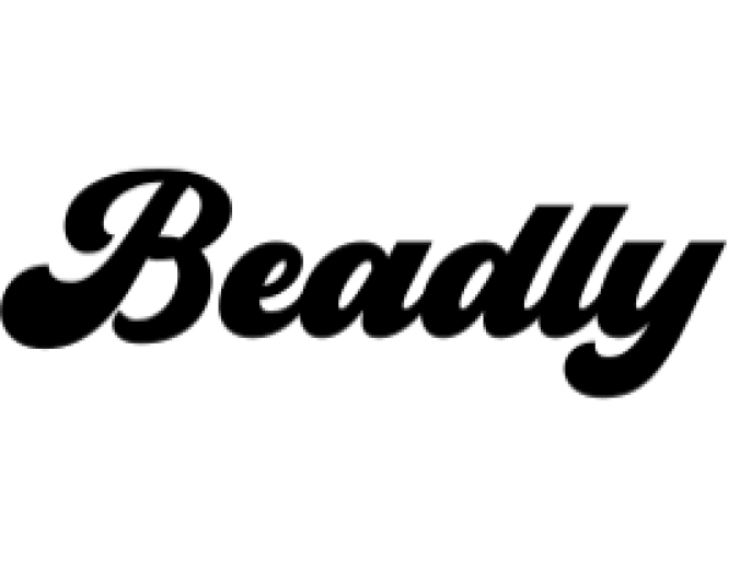 Beadly Font Preview