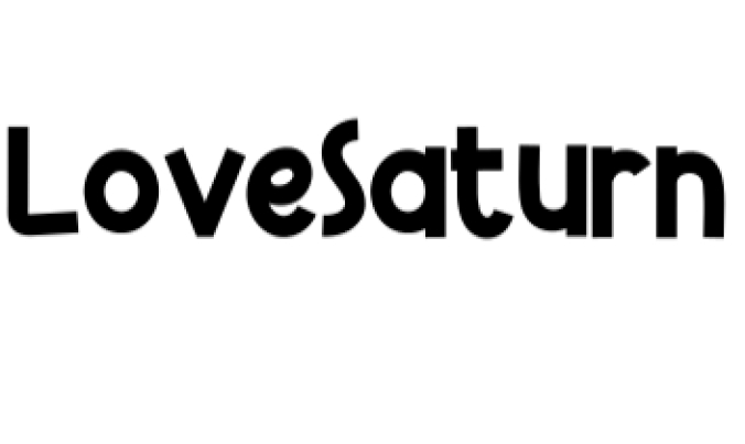 Love Saturn Font Preview