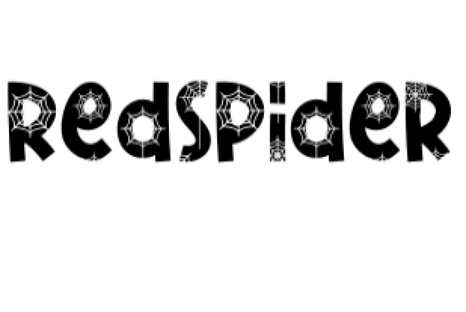 Red Spider Font Preview