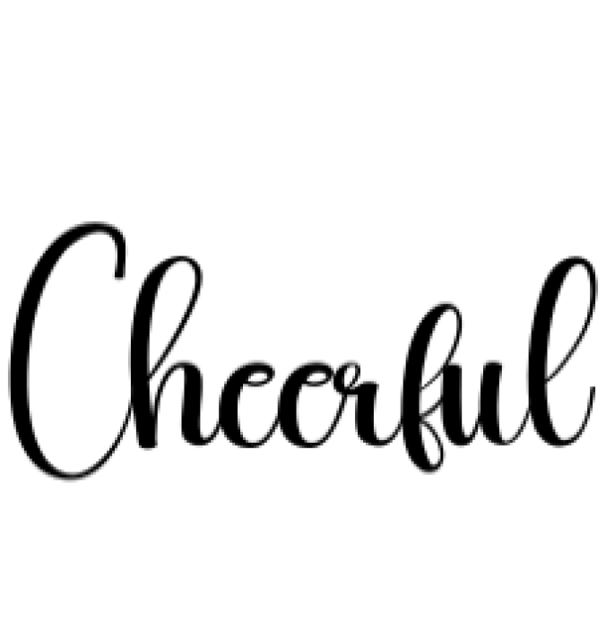 Cheerful Font Preview