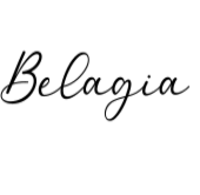 Belagia Font Preview