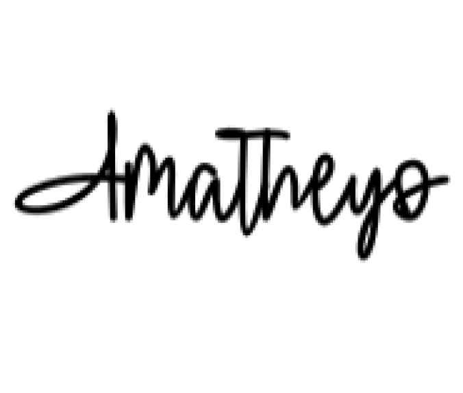Amatheyo Font Preview